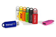 Molla di plastica USB di colore rosso di marca 4GB 2,0 di vita di manifestazione del rifornimento della fabbrica con il logo ed il pacchetto su misura