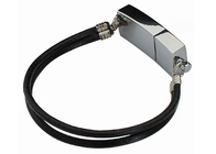 Chiavetta USB argentea del metallo con capacità di stoccaggio della corda di Keychain alta