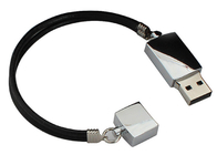 Chiavetta USB argentea del metallo con capacità di stoccaggio della corda di Keychain alta