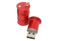 Marca rossa di vita di manifestazione di capacità di stoccaggio della chiavetta USB 64g del metallo di stile del tamburo dell'olio