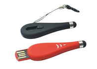 Azionamento di plastica 32G 2,0 del bastone di USB di forma del Touch Pen con il logo di stampa a colori
