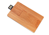 Chiavette USB di legno su ordinazione di funzione multipla, contenitore di carta di bastone di legno del Usb imballato