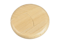 Chiavetta USB di bambù di forma rotonda del piatto con 1g a capacità di stoccaggio 256g
