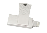 Chiavetta USB argentea di Otg del metallo per il Preload di dati del telefono dell'IOS accettato