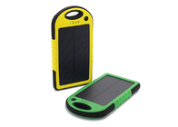 Capacità portatile alimentata solare del caricatore 6000mAh Bettery di giallo di logo del laser
