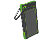 Resistenza all'acqua alimentata solare verde del caricatore portatile con 2 porti di uscita del Usb