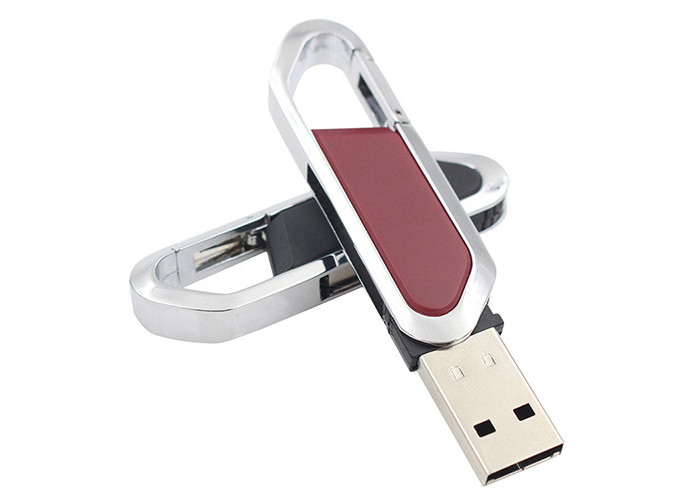 Chiavetta USB rossa nera del metallo con il basso consumo energetico automatico di funzione di funzionamento
